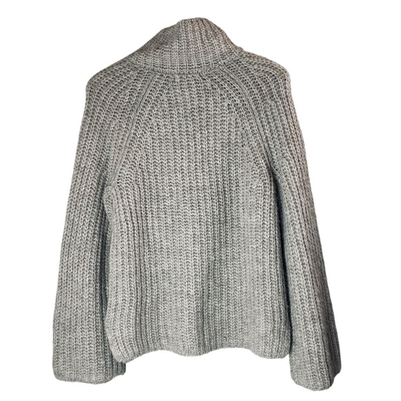 Banana Republic Factory Textured Funnel-Neck Pullover In Oatmeal Size S - Picture 4 of 8